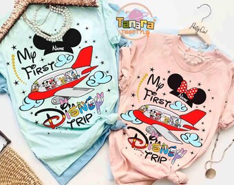 Retro 90s Disney Vacation Shirt, My First Disney Trip Tee, Mickey and Friends Design, Matching Family Outfits, 2025 Disneyland Gift
