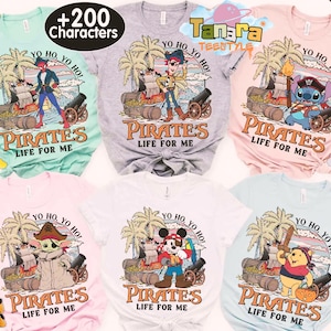 Disney Pirates Shirt, Yo Ho Yo Ho A Pirate&#39;s Life for Me Mickey & Friends Design, Family Cruise Tee, Classic Disney Vacation Gift, Pirate