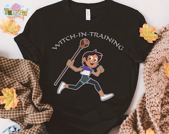 Retro 90er Jahre Disney The Owl House Luz Hexe im Training T-Shirt, Crop Top, King Amity Design, perfekt für Disney-Fans, Magic Kingdom