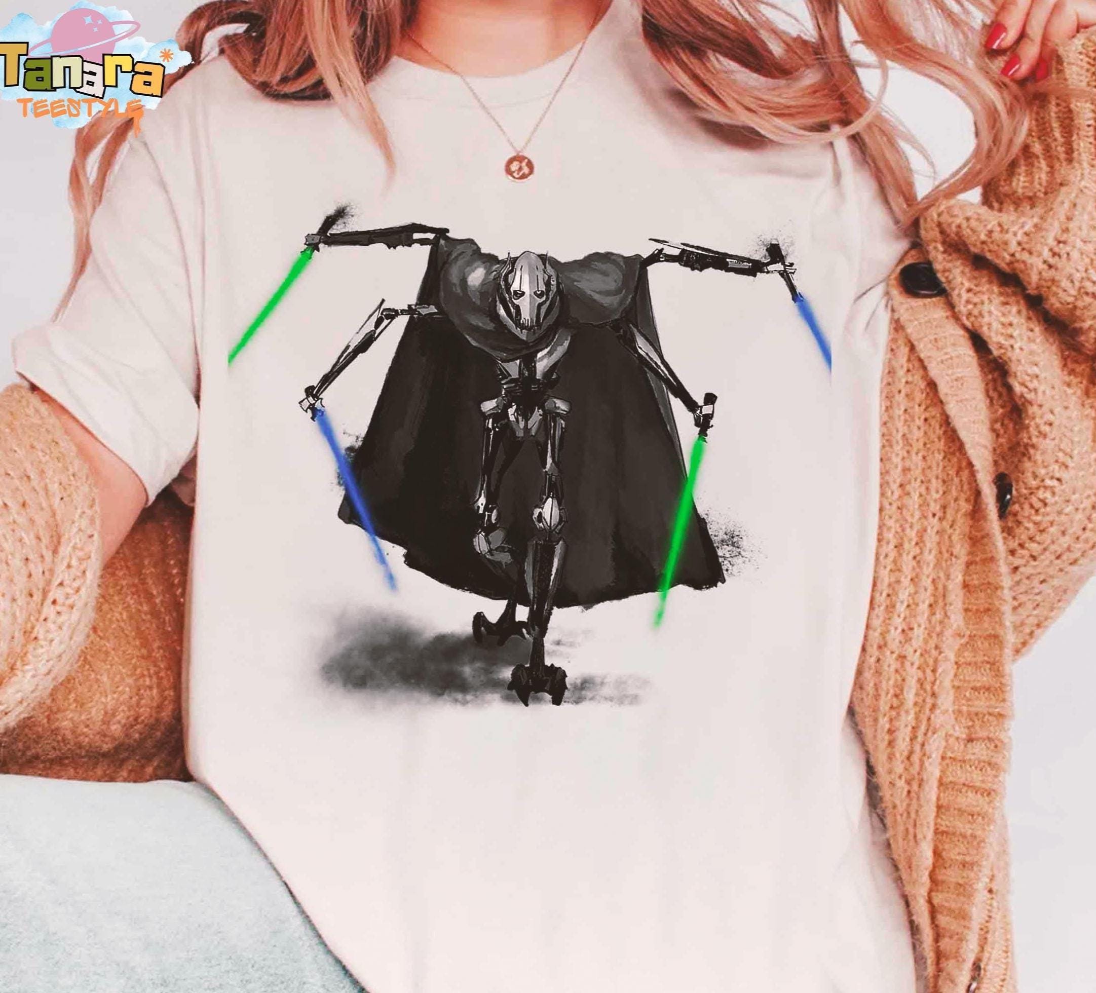 Maglietta Star Wars Episodio III Con Poster Di General Grievous - Ufficiale - 4