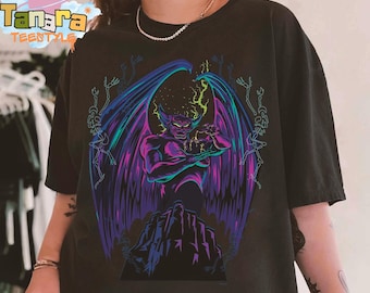 Disney Villains Chernabog Tee, Fantasia 1940 Movie Inspired Design, Walt Disney Villain Collection, Theme Park Vacation Souvenir, Retro 90s