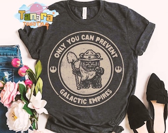 Camiseta cropped Ewok Endor National Park Protect Our Forest, coleção vintage Star Wars, estilo retrô dos anos 90, perfeita para uma viagem aos estúdios de Hollywood.