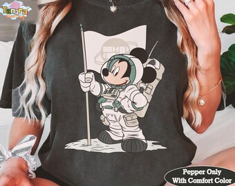 Disney Mickey Mouse astronaut-T-shirt, klassiek Mickey and Friends-ontwerp, geïnspireerd op Magic Kingdom, uniseks shirt, perfect cadeau voor Disney-fans