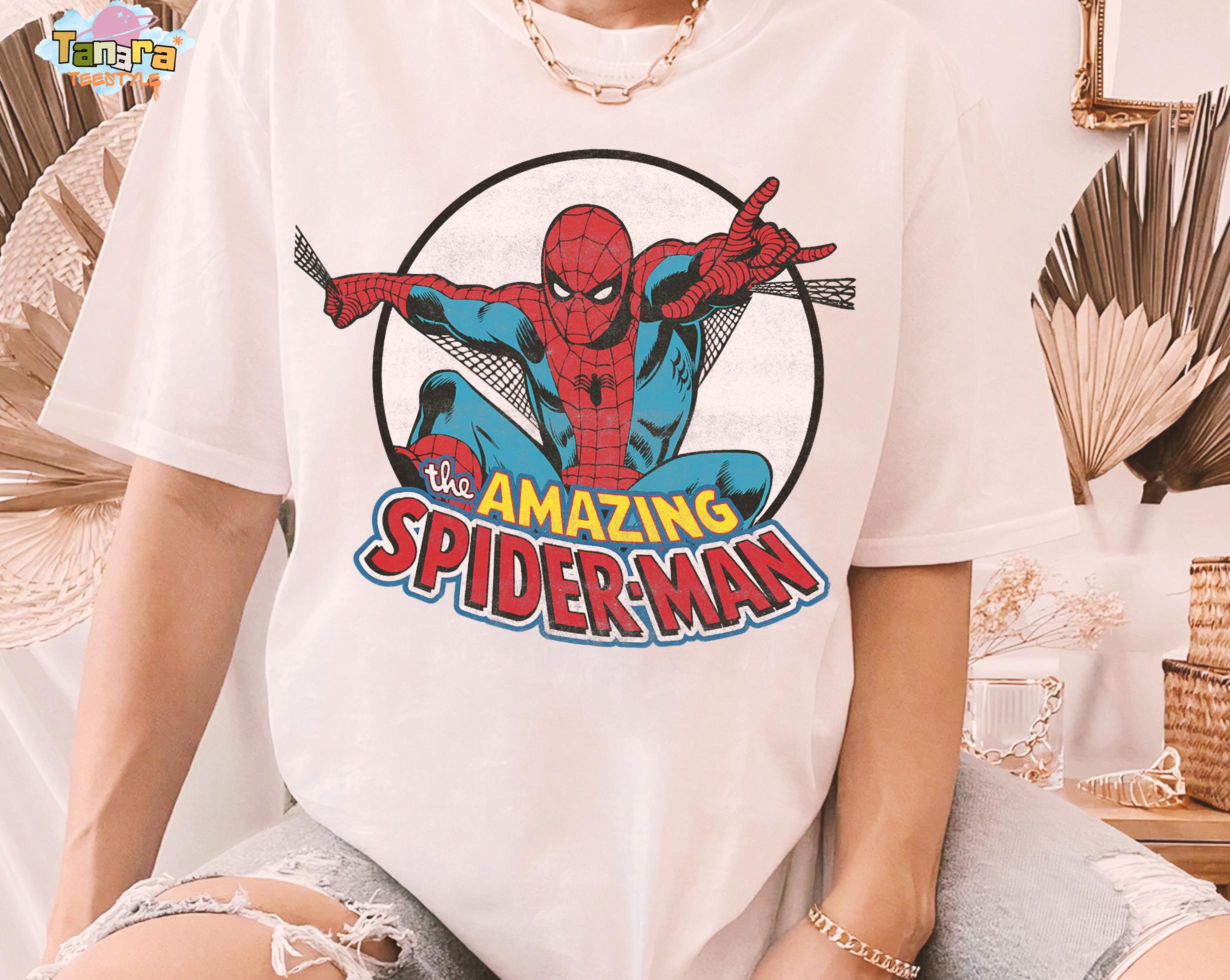 Retro 90s Marvel Amazing Spider-man Tee, Crop Top, Vintage Graphic 