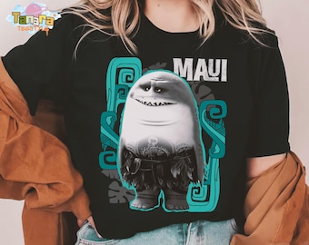 Retro 90s Disney Moana Maui Half Shark T-Shirt, Crop Top, Funny Magic Kingdom Holiday WDW Trip, Family Birthday Gift, Unisex Tee