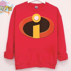 Incredibles Logo Shirt, Disney Pixar Halloween Costume Cosplay, WDW Magic Kingdom Disneyland Gift, Family Birthday Tee for Adults Kids.