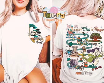 Retro 90s RunDisney Mickey & Friends Marathon Shirt, WDW Every Mile Is Magic Tee, 2026 Race Weekend Gift, Runner 5K 10K Apparel, Disney Fan