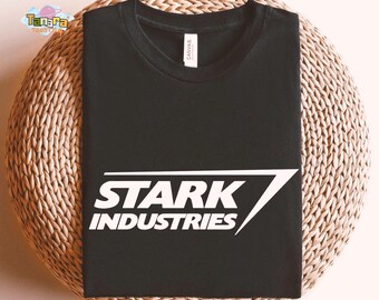 Iron Man Stark Industries Logo T-Shirt, Crop Top, Disney Marvel Collection, Classic Superhero Design, Gift for Adults and Kid