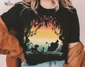 Disney Lion King Hakuna Matata T-Shirt, Crop Top, Simba Timon Pumbaa Retro 90s Graphic, WDW Magic Kingdom Gift, Family Vacation Holiday