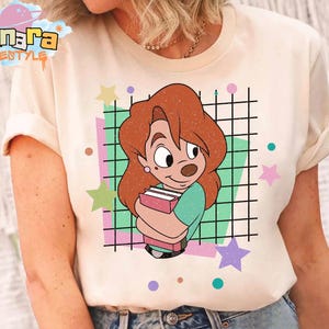 Retro 90s A Goofy Movie Couples Tee, His Roxanne and Her Max Goofy Shirt, Disney Matching Valentine&#39;s Day Gift, Disneyland Vacation
