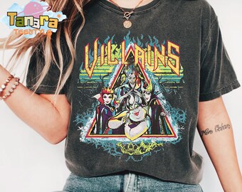 Disney Villains Maleficent Ursula Evil Queen Hades Shirt, Retro 90s Disney Collection, WDW Gift for Adults and Kids, Classic Villain Tee