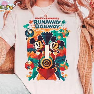 Retro 90s Disney Mickey & Minnie&#39;s Runaway Railway Shirt, Mickey and Friends Design, Nothing Can Stop Us Now, Disneyland Vacation 2025