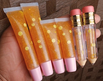 Lemonade Lip Gloss, Clear Lip Gloss, Scented Lip Gloss, Gift For Girls Birthday, Girls Lip Gloss, TizzyPixie, Kawaii Lip Gloss