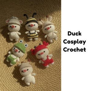 Duck Cosplay Crochet Pattern, Funny Animal Amigurumi, Duck Cosplay crochet, crochet animals, crochet gifts, digital design, crochet download