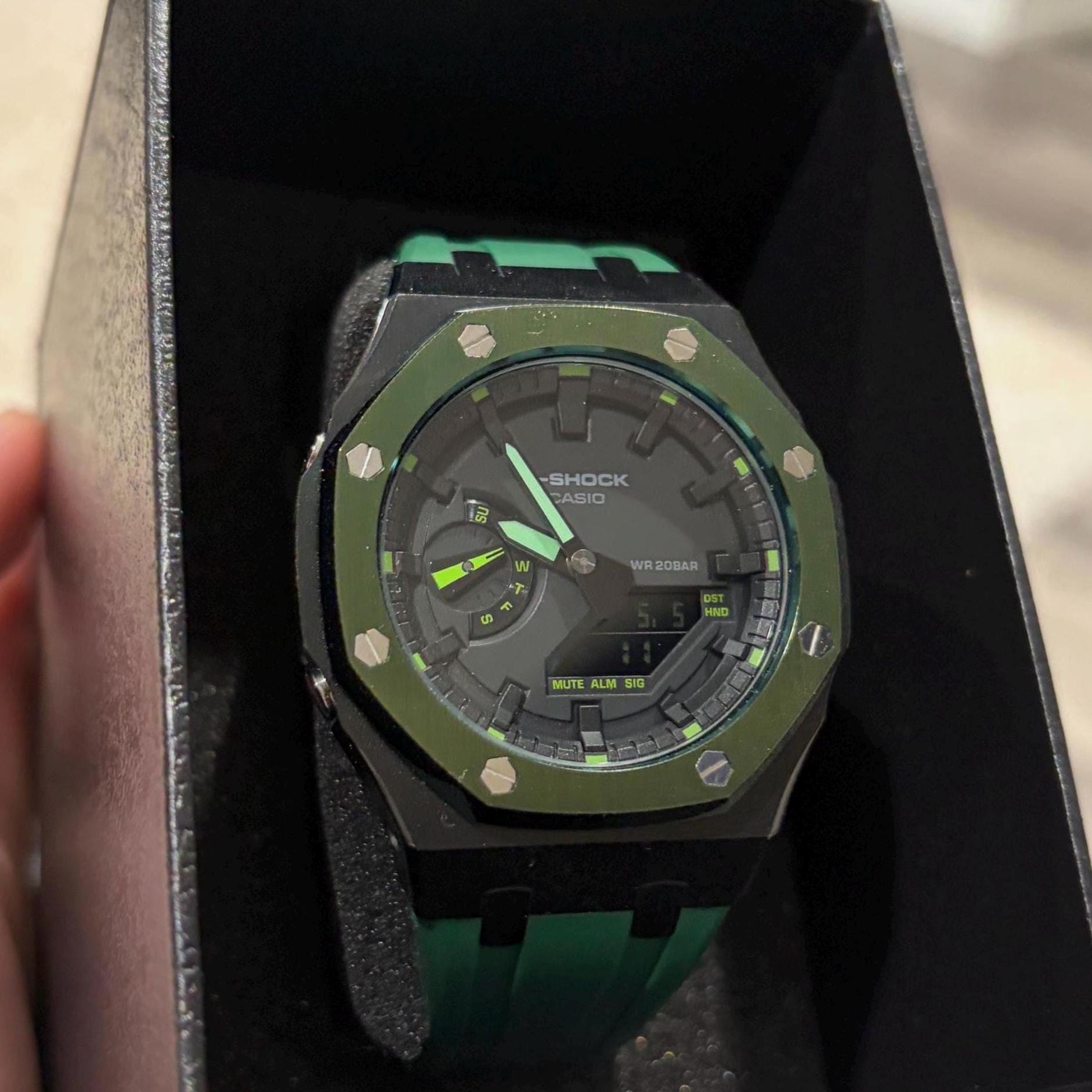 Custom G-shock GA2100 Casioak Custom Bracelet Luxury Men’s Full Watch ...