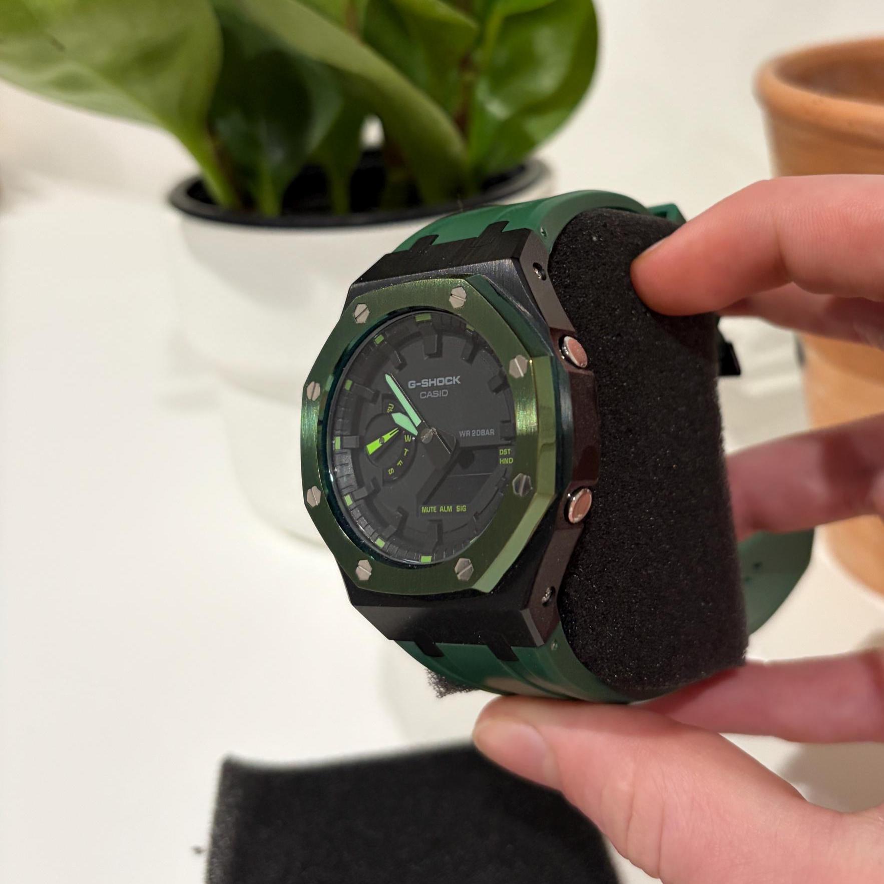 Custom G-shock GA2100 Casioak Custom Bracelet Luxury Men’s Full Watch ...
