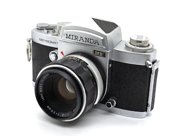 Miranda Sensomat RE 35mm SLR camera with 50mm F1.8 lens, tested and working