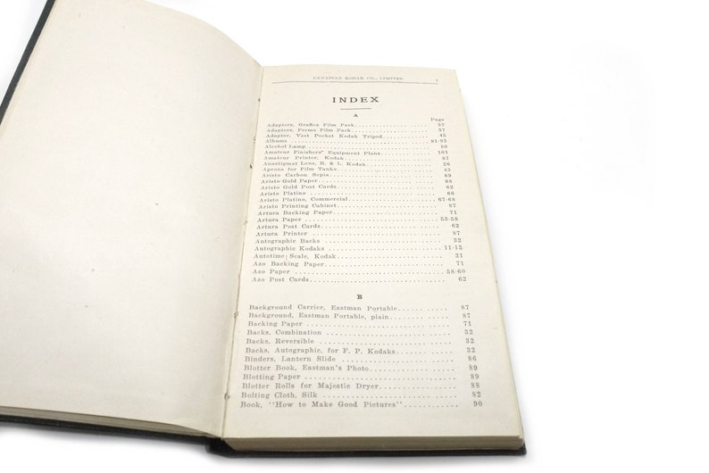 Lista de precios condensada, Canadian Kodak Co. Limited 1917 imagen 3
