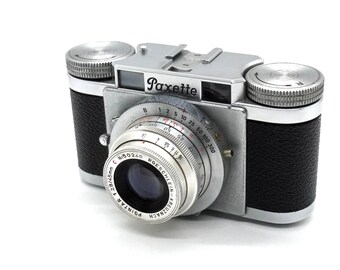 Braun Paxette 35 mm viewfinder camera with 45mm F2.8 lens, tested and working