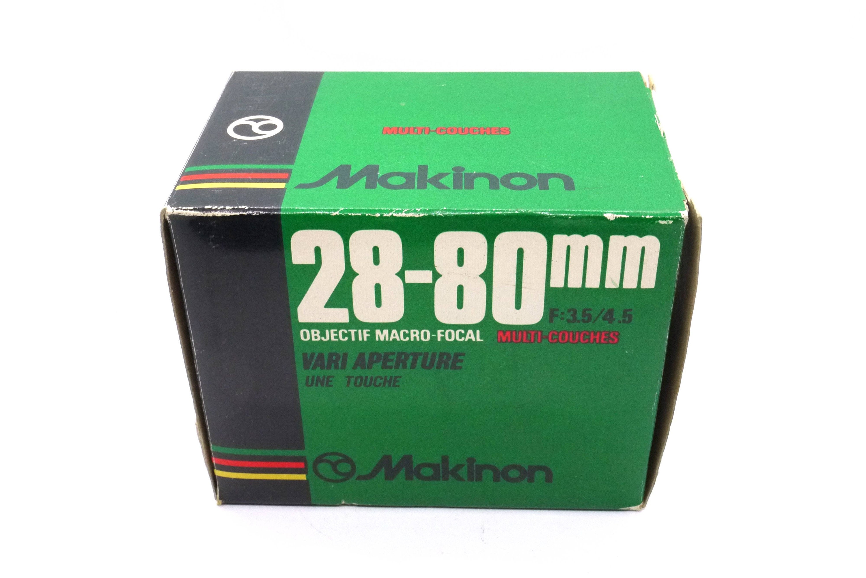 BOXED: Makinon MC Auto 28-80mm F3.5-4.5 Macro Zoom Lens, Pk-mount