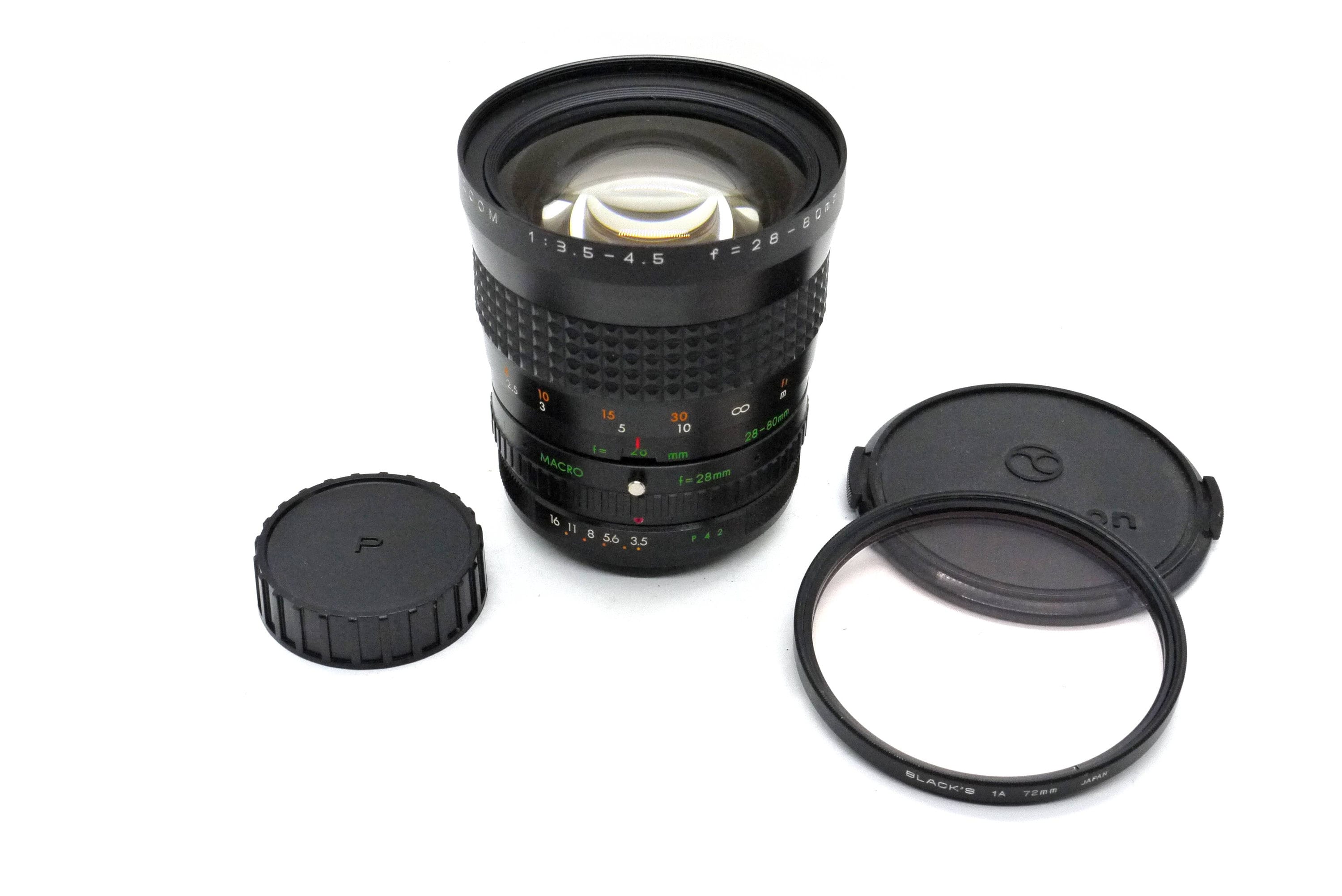 BOXED: Makinon MC Auto 28-80mm F3.5-4.5 Macro Zoom Lens, Pk-mount