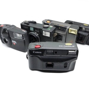 Lot #1 of 35mm Point and Shoot cameras, not working