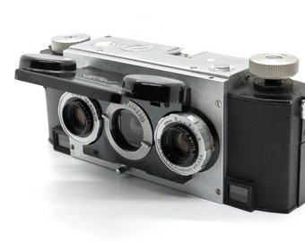 Stereo Realist 35mm stereo rangefinder camera with 35mm F3.5 lenses, tested and working