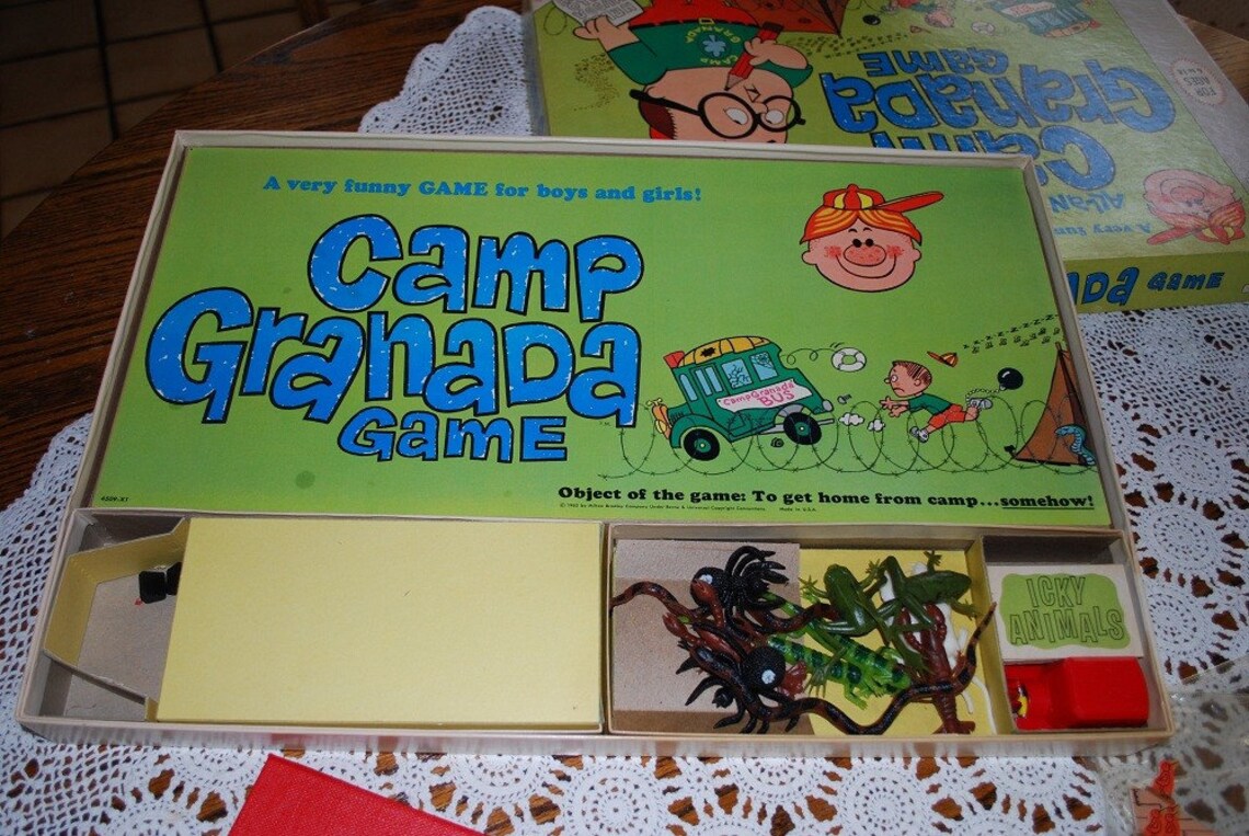 Vintage 1965 Allan Sherman Camp Granada Board Game Complete Etsy