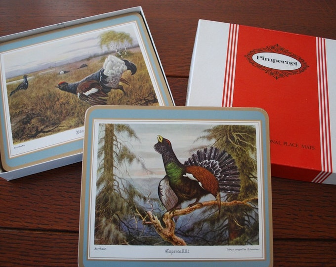 Vintage Pimpernel Game Bird Place Mats Set of 6 New in Box England Etsy