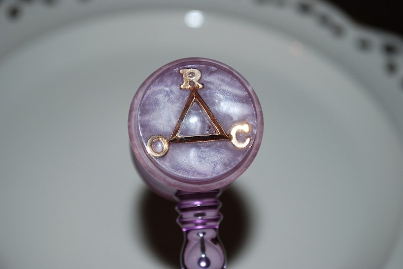 Vintage 1960's Temple of Hearts Purple Lucite Gavel Etsy