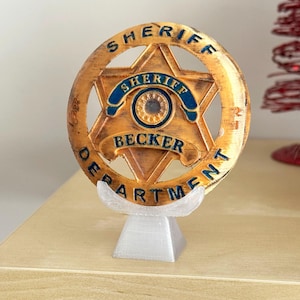 Sheriff Badge inspiriert von Silo - Handgemalte oder Replika Version