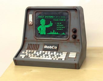 Fallout Inspired Retro Terminal Miniature – Fan-made Desk PC Model (9.5 ...