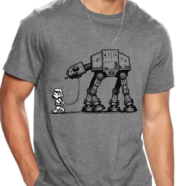 Star Wars AT-AT Service Animal Softstyle T-Shirt | Geeky, Funny Tee | Perfect Gift for Fans, Birthdays, Comic Con, Casual Wear, Kids, Adults