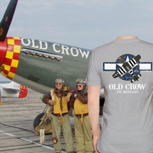 Vintage Aviation T-Shirt, Old Crow Aircraft Tee, Unisex Graphic Tee, Military Pilot Shirt, Gift for Aviation Enthusiasts