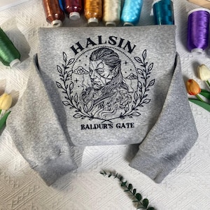 Sudadera con capucha de Halsin bordada, Baldur&#39;s Gate 3, regalo para gamers