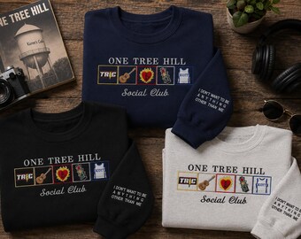 One Tree Hill Sweatshirt mit Stickerei, TRIC Social Club Hoodie