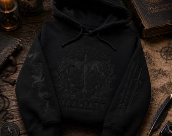 Kapuzenpullover mit Stickerei des vierten Flügels, Geschenk für Bücherwürmer des Basgiath War College