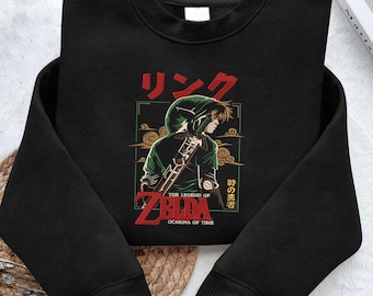 Broderad gamingtröja och hoodie för unisex, retro-videospelgrafik, present till spelare