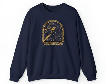 Stormblessed Embroidered Hoodie – Windrunner Fantasy Book Lover Gift