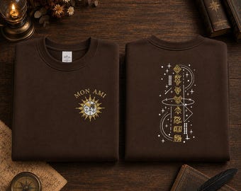 Esquie Badge Expedition 33 bestickter Sweatshirt-Hoodie, Geschenk für RPG-Fans