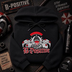 B-Positive Spaceking Embroidered Sweatshirt Hoodie, Flashgitz Fan Gift