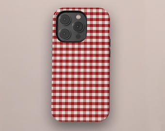 Retro Aesthetic Phone Case,Gingham Phone Collage Case Cover for iPhone 17 16 15 14 13 12 11 Pro Max, Samsung Galaxy S25 S24 S23 S22 Ultra
