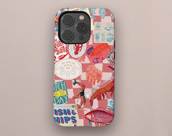 East Coast Phone Case, Lobster Phone Case, Ocean Inspired Phone Case, iPhone 17 16 15 14 13 12 Pro Max, Samsung Galaxy S25 S24 S23 S22 Ultra