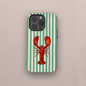 Aesthetic Striped Phone Case Summer Coastal Phone Case Preppy Phonecase, iPhone 16 15 14 13 12 11 Pro Max, Samsung S25 S24 S23 S22 Ultra