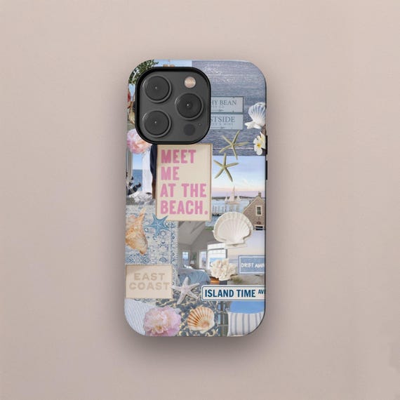 East Coast Phone Case, Beachy Phone Case, Travel Phone Case, Shell Phone Case, iPhone 17 16 15 14 13 12 Pro Max, Samsung Galaxy S25 S24 S23