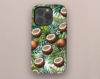 Tropische Kokospalme Handyhülle: Sommergrünes Design