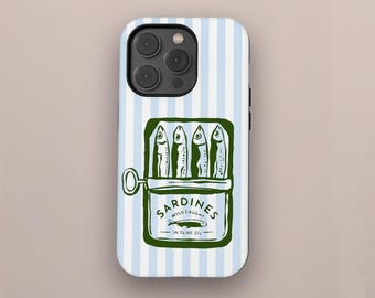 Retro Sardinendose iPhone Hülle: Handyhülle im italienischen Stil