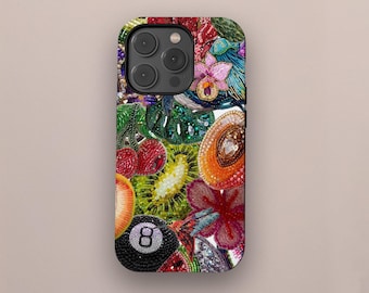 Vintage Sacred Heart Sun Mosaic Print Phone Case