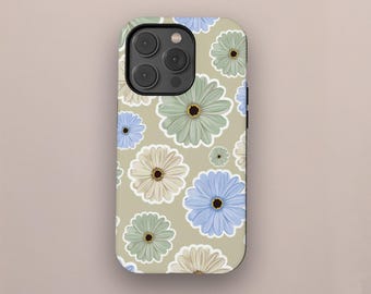 Retro Daisy Watercolor Flowers Phone Case: iPhone & Samsung