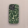 Green Minimalist Phone Case Floral Cover, Summer Flower Creative Phone Case for iPhone 17 16 15 14 13 Pro Max, Samsung S25 S24 S23 S22 Ultra product logo